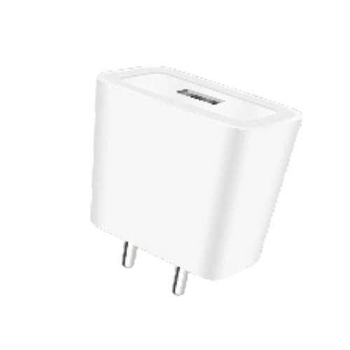 Advanced Portable Compact Bar Designed Polycarbonate Mobile Adapter - Polycarbonate Body, Compact Size, White Color, Switched-Mode Power Supply, 2.4A Current Detection