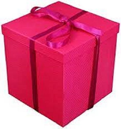 Pink Cardboard Gift Box