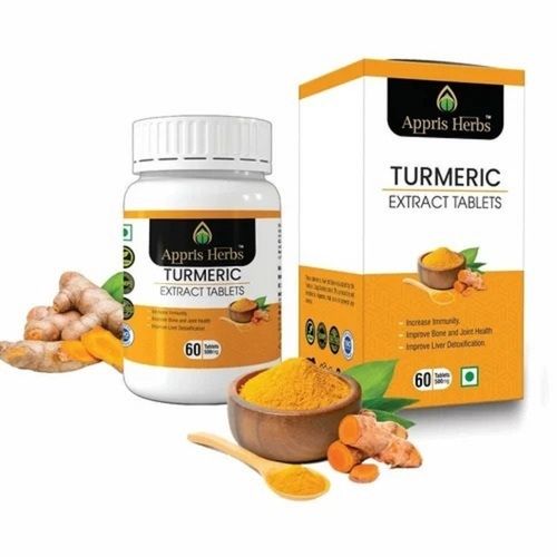 Powerful Antioxidant Supplement Ayurvedic Turmeric Extract Tablets For Digestion