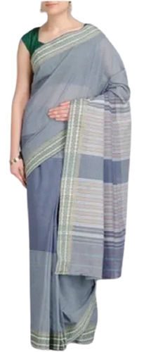 Daily Wear Cotton Printed Saree With Blouse Piece For Ladies