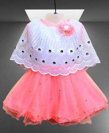 Cotton Party Wear Girls Knee Length Frock, Age Group: 3 To 13 Years at Rs  350/piece in Mumbai