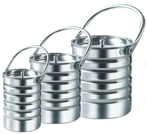 Polished Finish Corrosion Resistant Stainless Steel Round Metal Containers