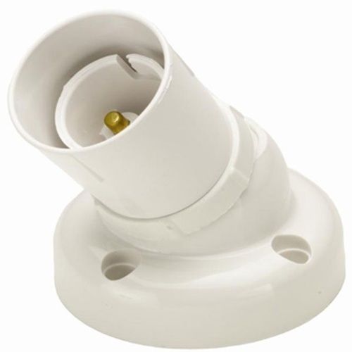 E27 Base Type Ceramic White Modular Angle Holder for Bulbs