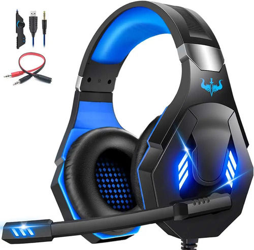 Ovleng Blue And Black Bluetooth Gaming Headphones Cas No: 69975-86-6