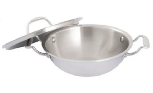 Premium Quality And Durable Stainless Steel Deep Kadai With Lid