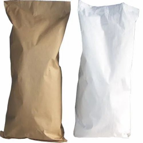 180 Gsm And 25 Kg Load Capacity White Paper Laminated Hdpe Bag