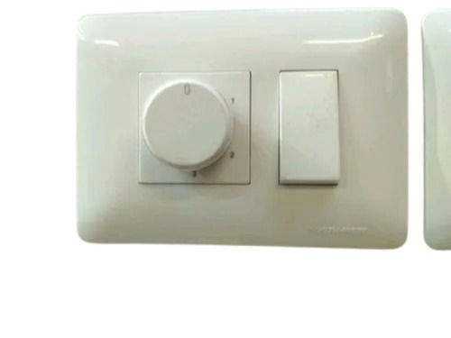 White 230 Volts 5 Amp Polycarbonate Fan Control Sleek Switch