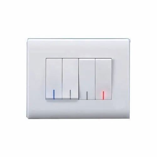 240 V 4 Module Modular Electrical Switches For Office And Home Use General Medicines