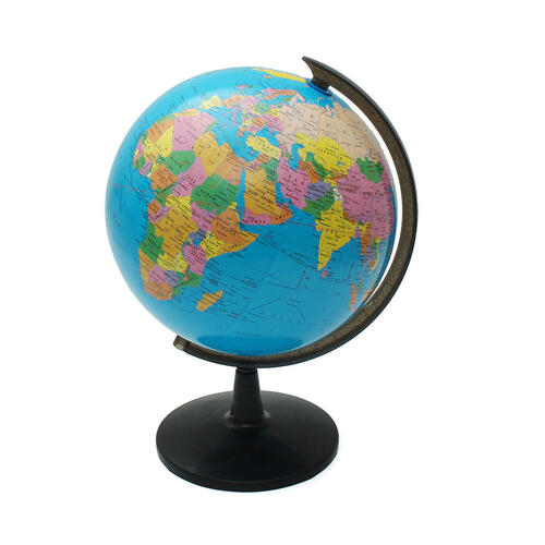 Transparent 8 Inch Diameter English Educational Political World Globe ...