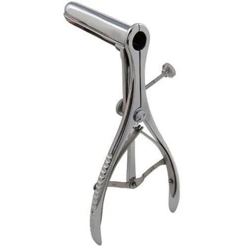 Silver Disposable Polished Surface Stainless Steel Rectal Speculum For Hospital And Clinic