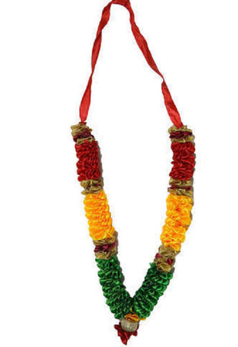 Silk And Moti Made Puja Artificial Garland