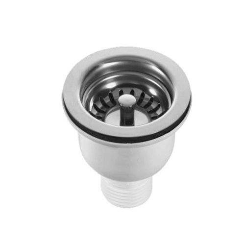 Silver 22-23Mm Durable Temperature Resistant Round Glossy Finish Stainless Steel Sink Coupling