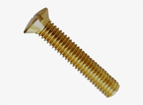 4 Inch 60 Mm Long Industrial Grade Polished Brass Machine Screw Csk Head