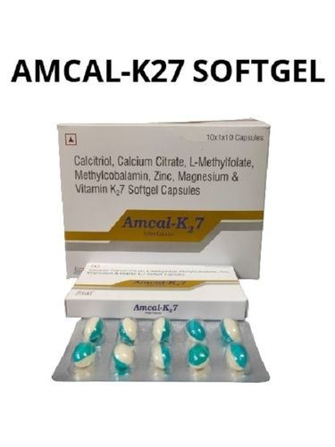 Amcal-K27 Softgel Capsule (Pack Of 10x1x10 Capsules)