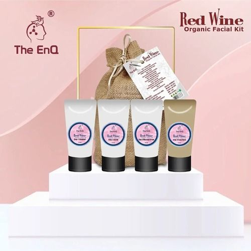 Anti Ageing Red Wine Organic Facial Kit 280gm, Brightens Skin Naturally