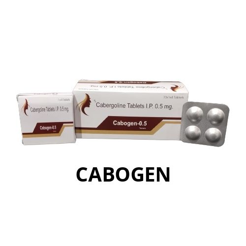  Cabogen 0.5 टैबलेट (10X1X10 टैबलेट का पैक) सामग्री: Cabergoline 