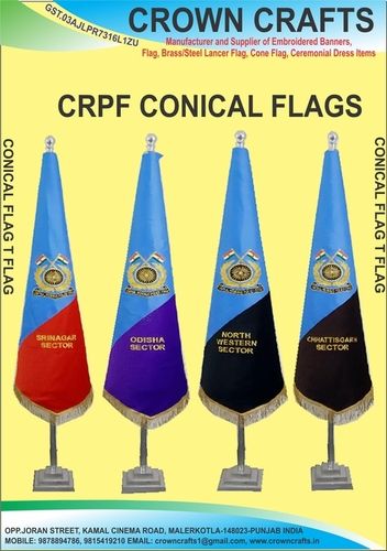 Crpf Light Weight Cone Flag Tape Length: 10-20  Meter (M)