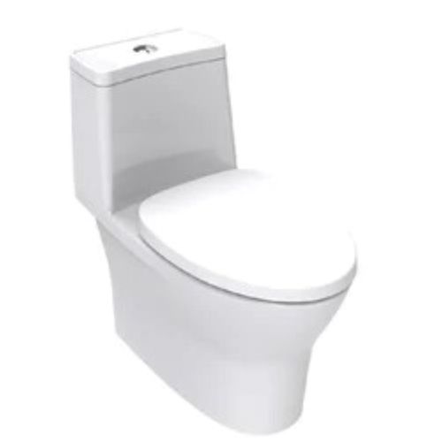 White High Dimensional Stability Floor Mounted Polished Coated Ceramic Toilet Seat 