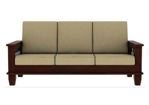 Machine Made Modern Living Room Wooden Polished Three Seater Sofa