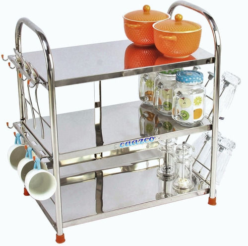 Stainless Steel Kitchen Rack with High Corrosion Resistivity