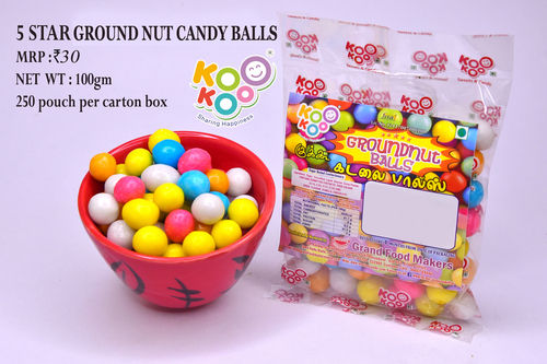 5 Star Ground Nut Flavoured Candy Balls Net Wt. 100 Gm