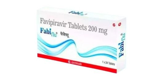 Fabiflu Favipiravir Tablets 200 MG, Pack Of 1x34 Tablets