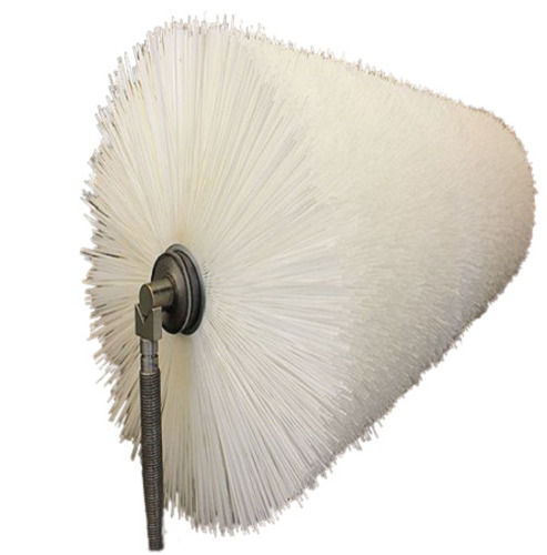 Industrial Soft Nylon Roller Brush With Cast Iron Handle