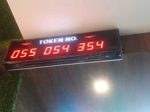 K Shine Red High Brightness Digital LED Token Display Boards