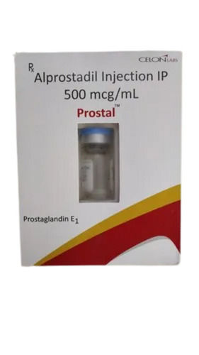  व्हाइट प्रोस्टल अल्प्रोस्टैडिल इंजेक्शन Ip 500 Mcg/Ml 