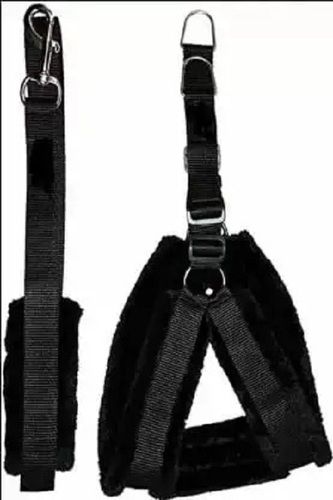 Black Single Layer Premium Quality Nylon Safety Belt For Unisex