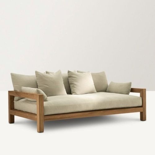 3 Seater Non-Foldable Polished Modular Sheesham Wooden Sofa, 72 x 31 x 30 Inch Size