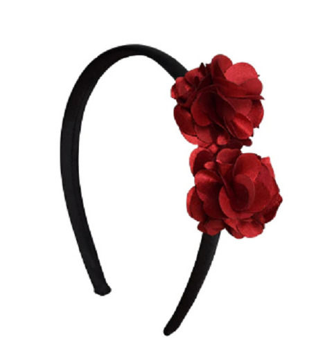 Beautiful Multi Colors Plastic Material Rose Flower Hair Band