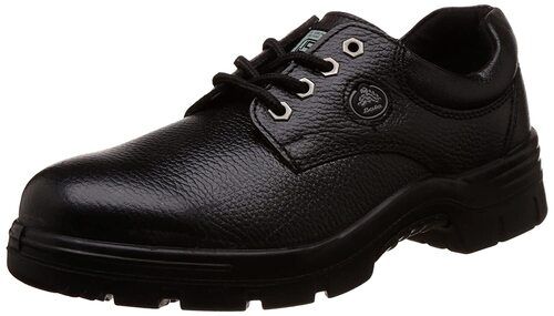 Industrial Black Leather Safety Shoes For Construction Site Use