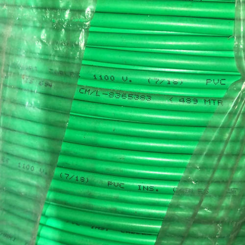 10 Square mm Green PVC Insulated Aluminum Wire