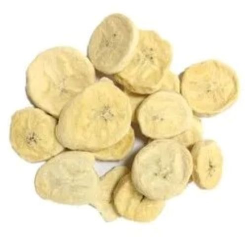 Off White 1Kg Dried A Grade Sweet Round Non-Glutinous Frozen Dehydrated Banana Slices