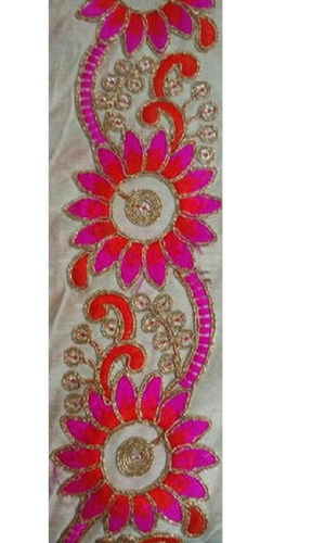 2.5-inch Width Polyester One-sided Fancy Embroidery Lace