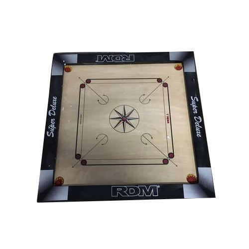 3mm and 26x26inch Brown and Black Wooden Carrom Board