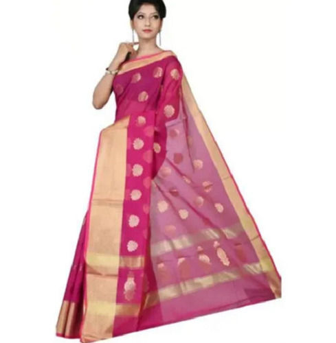 Casual Wear Lightweight Printed Silk Traditional Sarees With Blouse