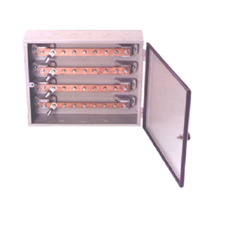 Mild Steel Rectangular 4 Conductor Busbar Chamber Application: Electrical Appliances