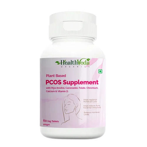 Myo-Inositol PCOS Supplement - Myo Inositol Tablets PCOS Supplement  Enriched with Folic Acid, Vitamin B12 and Chromium - Hormone Balance for  Women
