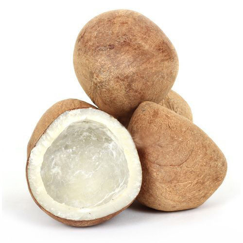 Pure Natural Round Shape Brown And White Dry Coconut