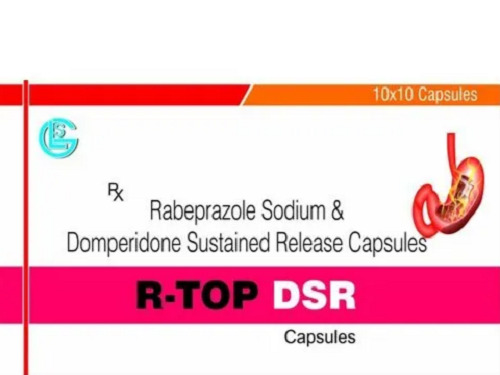 Rabeprazole सोडियम और Domperidone सस्टेन्ड रिलीज़ R-Top Dsr कैप्सूल सामान्य दवाएं