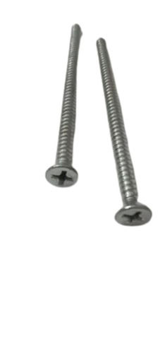 Silver Round Coated Rust Free Strong Aluminium Screw For Commercial Use