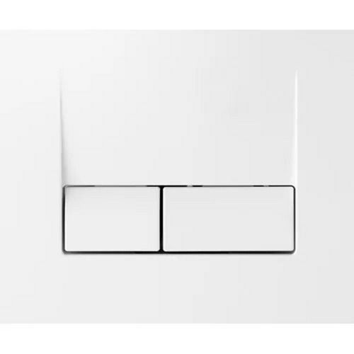 Square Polished Wall Mounted Chrome Finish Smart Dual Flush Plate