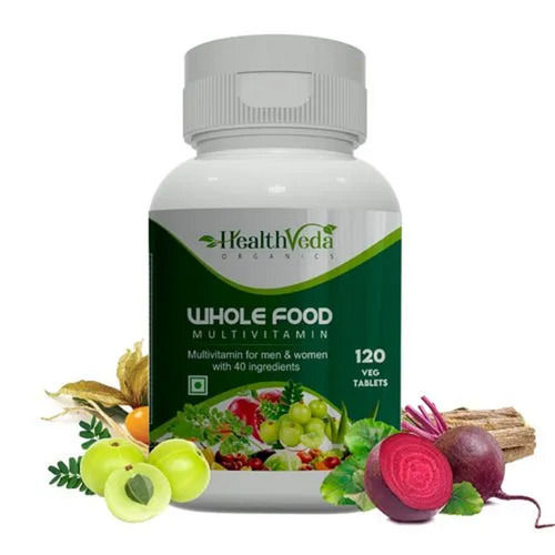 Vegetarian Health Veda Organics Whole Food Multivitamin (120 Tablets) Ingredients: Ginseng Extract (Panex Ginseng Korean)