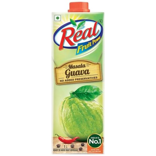 1 Liter Real Masala Guava Fruit Juice With Vitamins And Potassium
