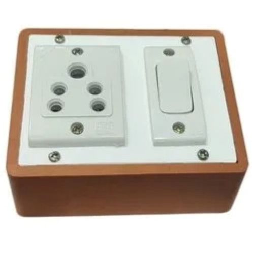 120V Rectangular Plain Shock Proof 3-Pin Plug Electrical Switch Board Application: Industrial