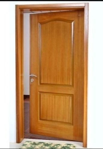 Brown 25 Mm Thick 6 Feet Stylish Smooth Finished Durable Solid Plywood Door