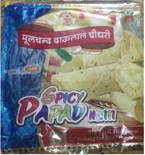 250 ग्राम 28% प्रोटीन विशेष हस्तनिर्मित मध्यम मसालेदार मूंग पापड़ कार्बोहाइड्रेट: 65 प्रतिशत (%) 