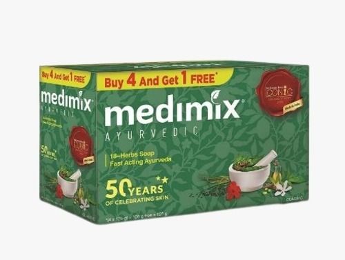 50 Gram Non Toxic Natural Herbs Moisture Medimix Ayurvedic Soap
